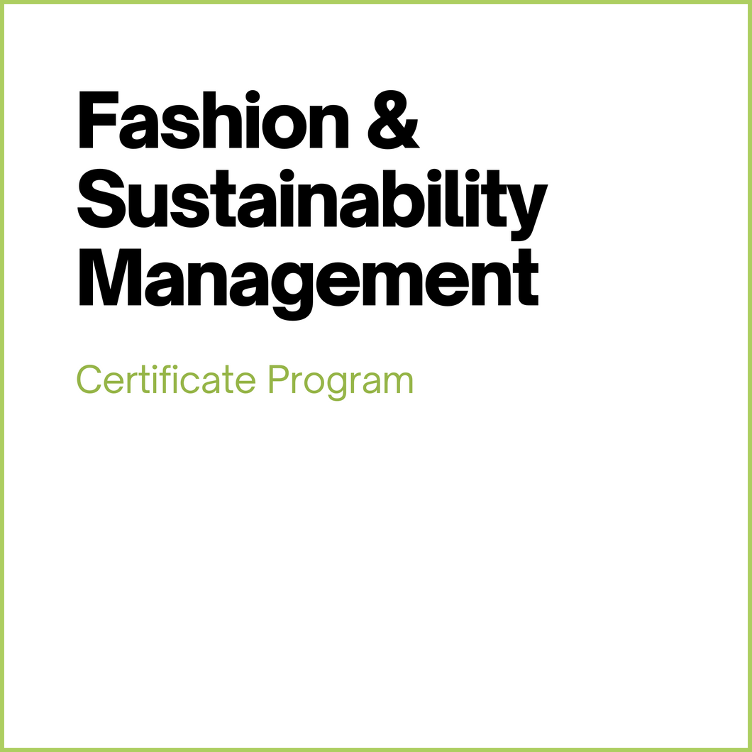 Fashion & Sustainability Management