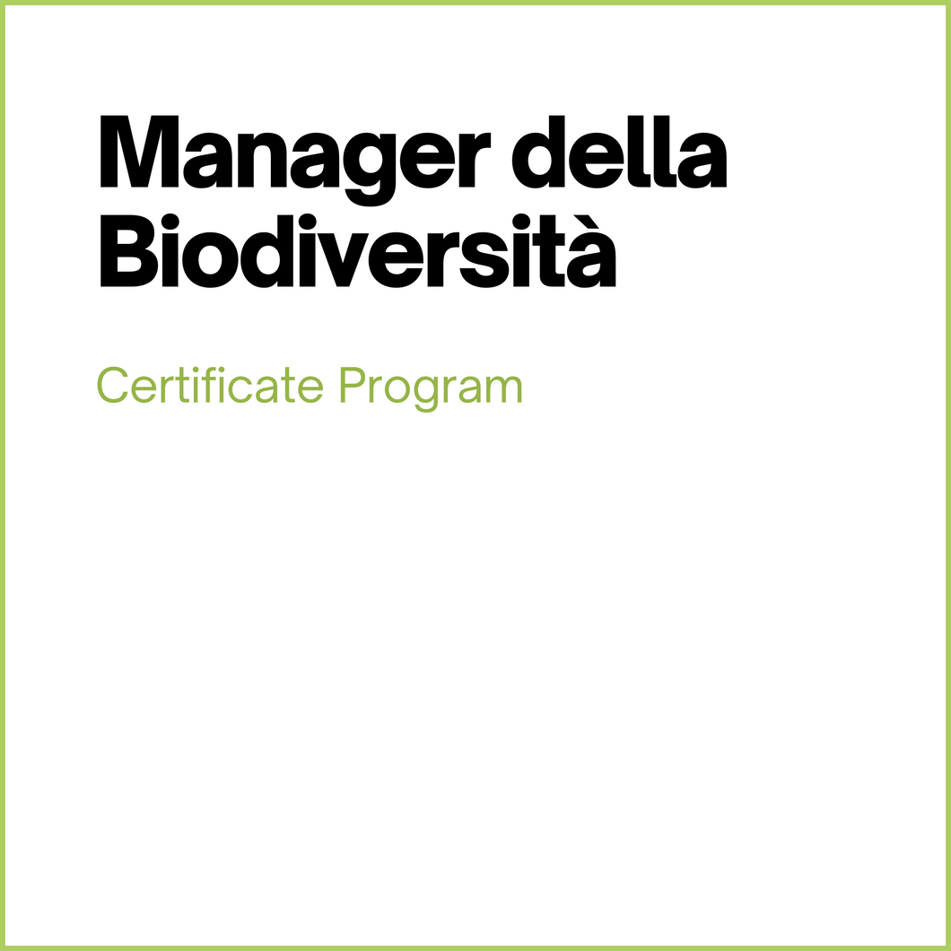 Manager della Biodiversità